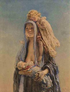Konstantin Makovsky - North African mother
