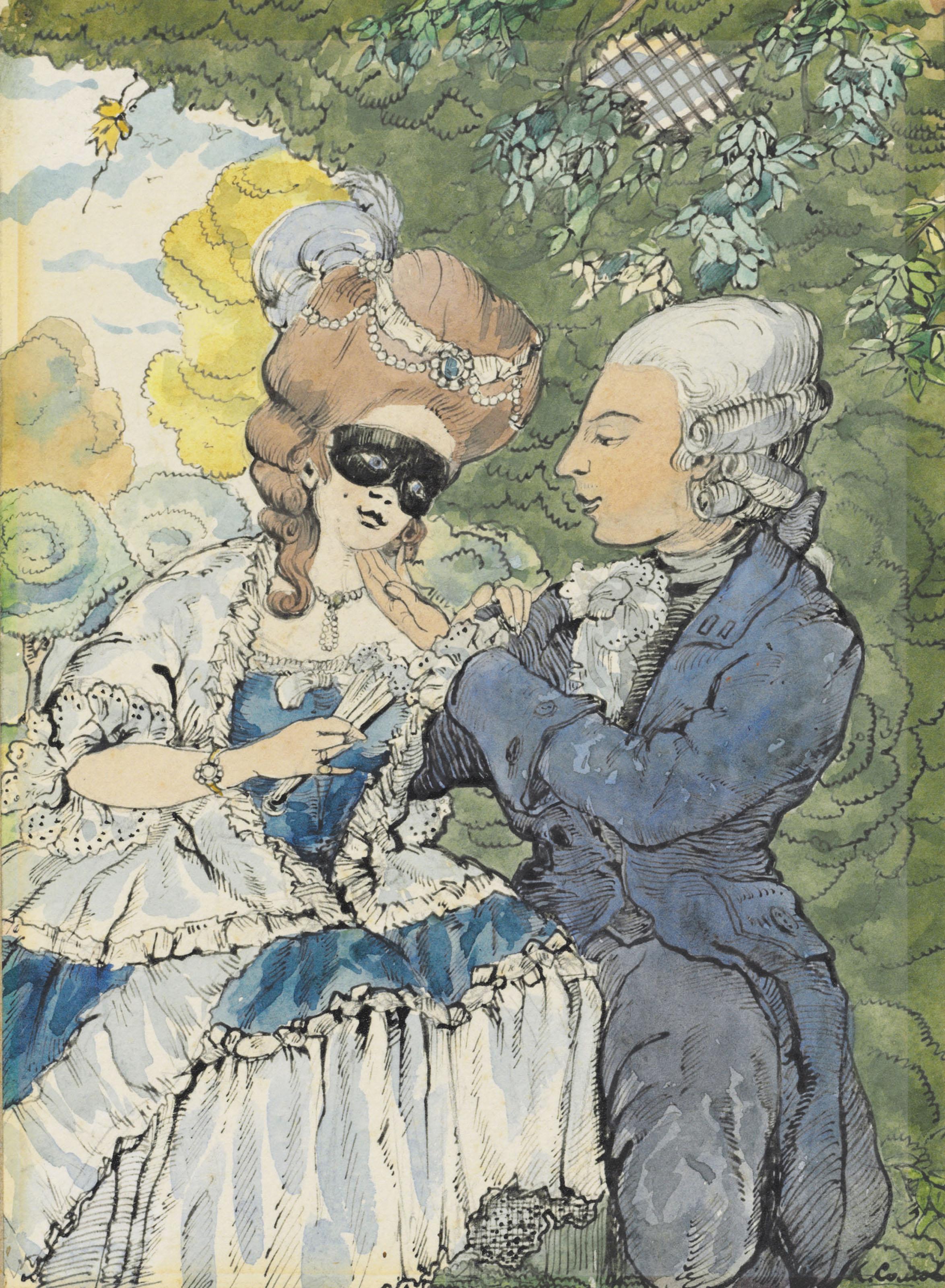 Konstantin Somov - Masquerade