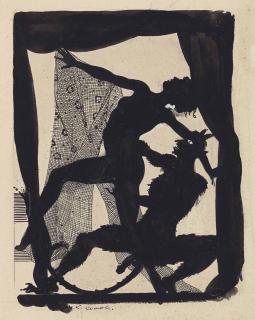 Konstantin Somov - Woman and devil