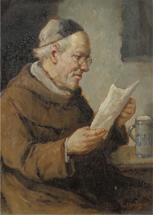 Konstantin Stoitzner - Reading; and Drinking