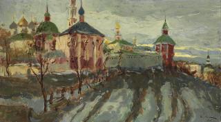 Konstantin Yuon - Holy Trinity Cathedral, St Sergius Lavra, Sergiyev Posad