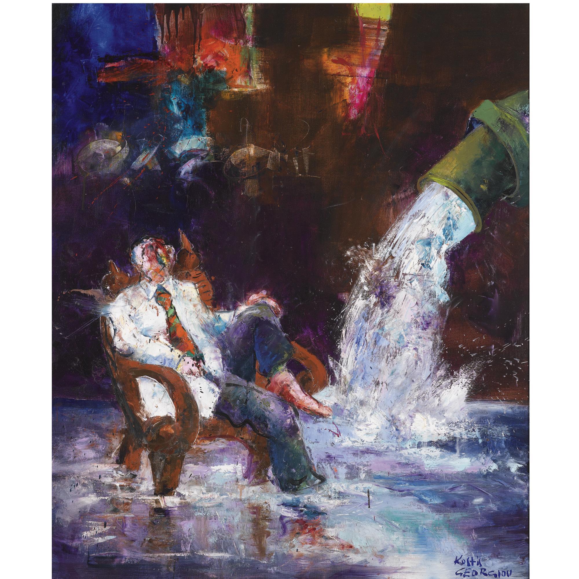 Kostis Georgiou - Greek Seated Man