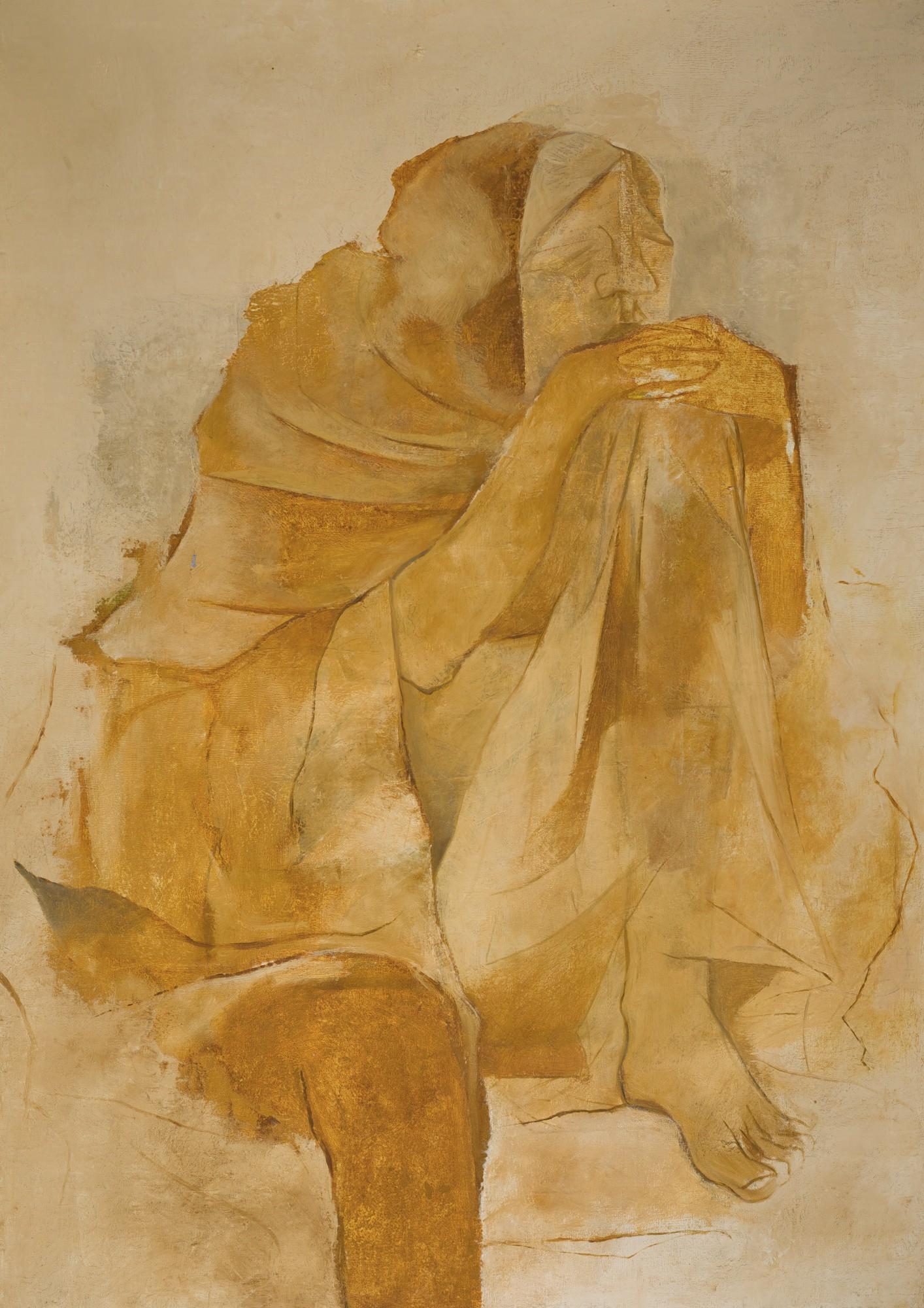 Krishen Khanna - Brooding Figure