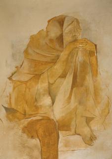Krishen Khanna - Brooding Figure