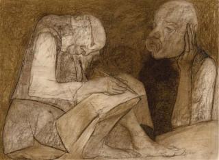 Krishen Khanna - Mehtaji dictating his last will and testament to Lalu Kidarnath Khanna