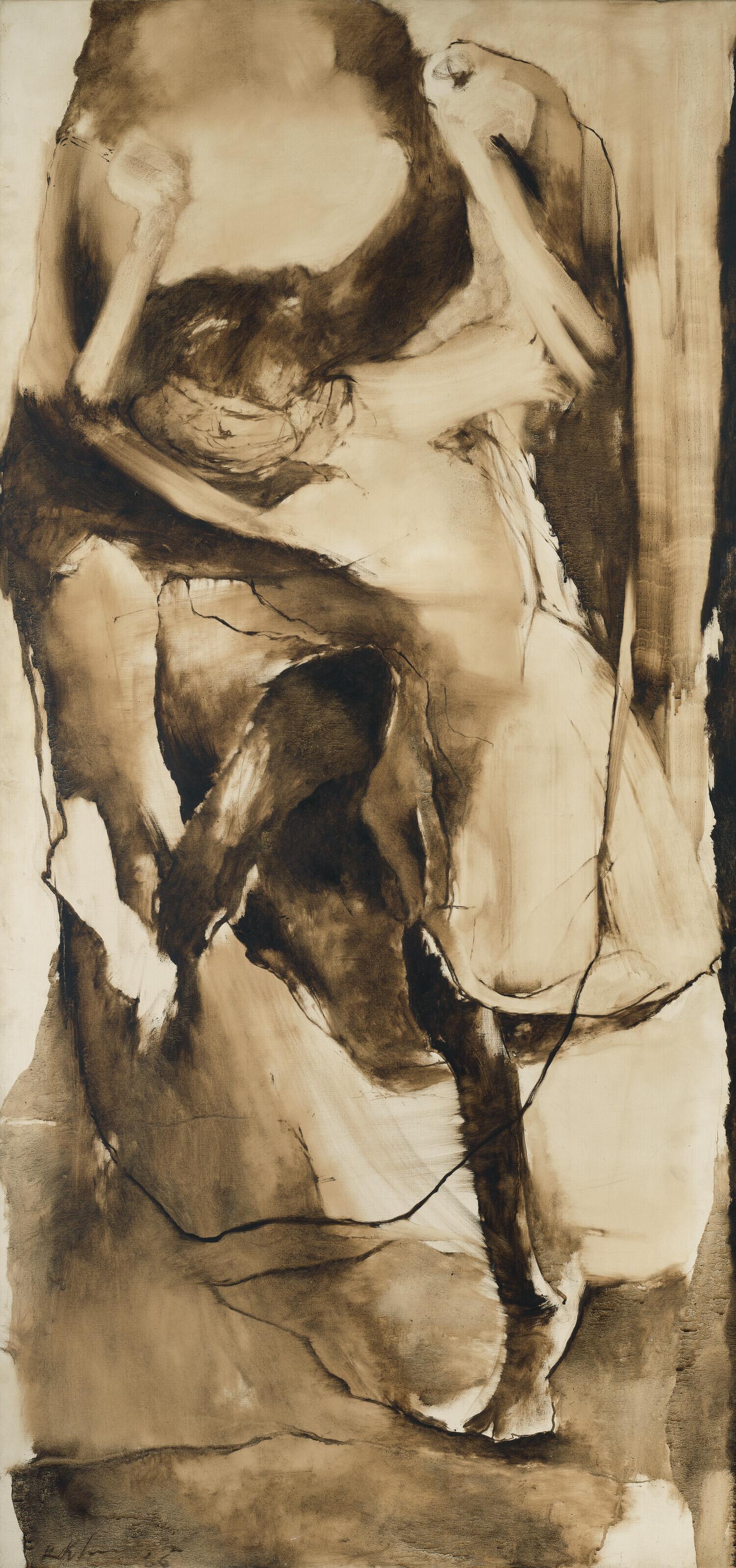 Krishen Khanna - Untitled (Dancing Figure)