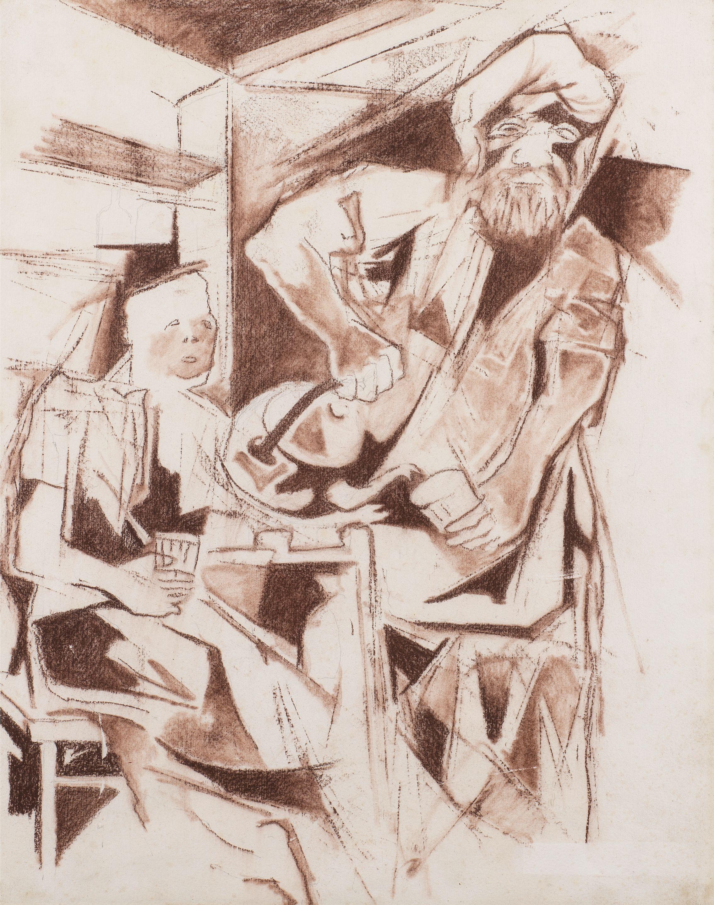 Krishen Khanna - Untitled (Dhaba)