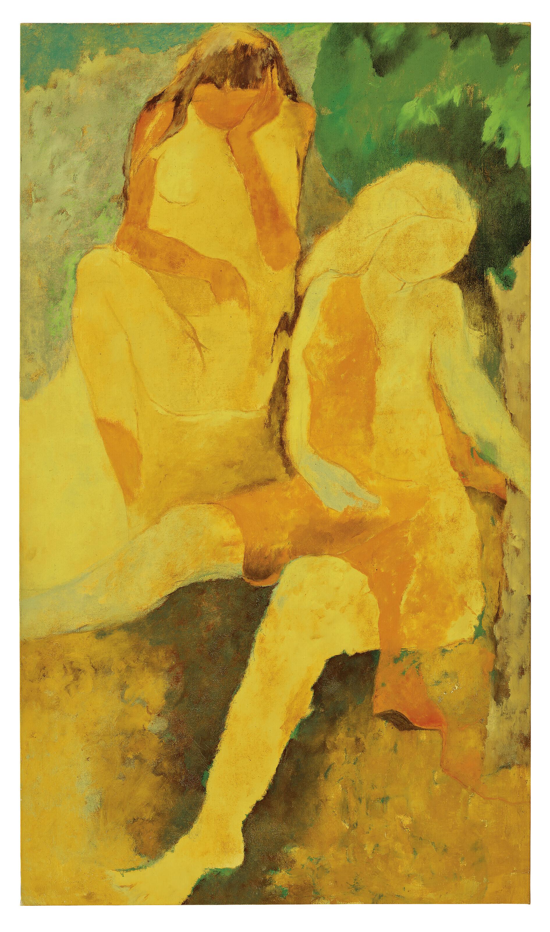 Krishen Khanna - Untitled (Malati and Martha)