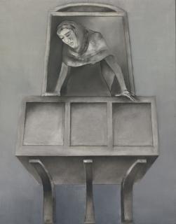 Krishen Khanna - Woman At The Window Iv