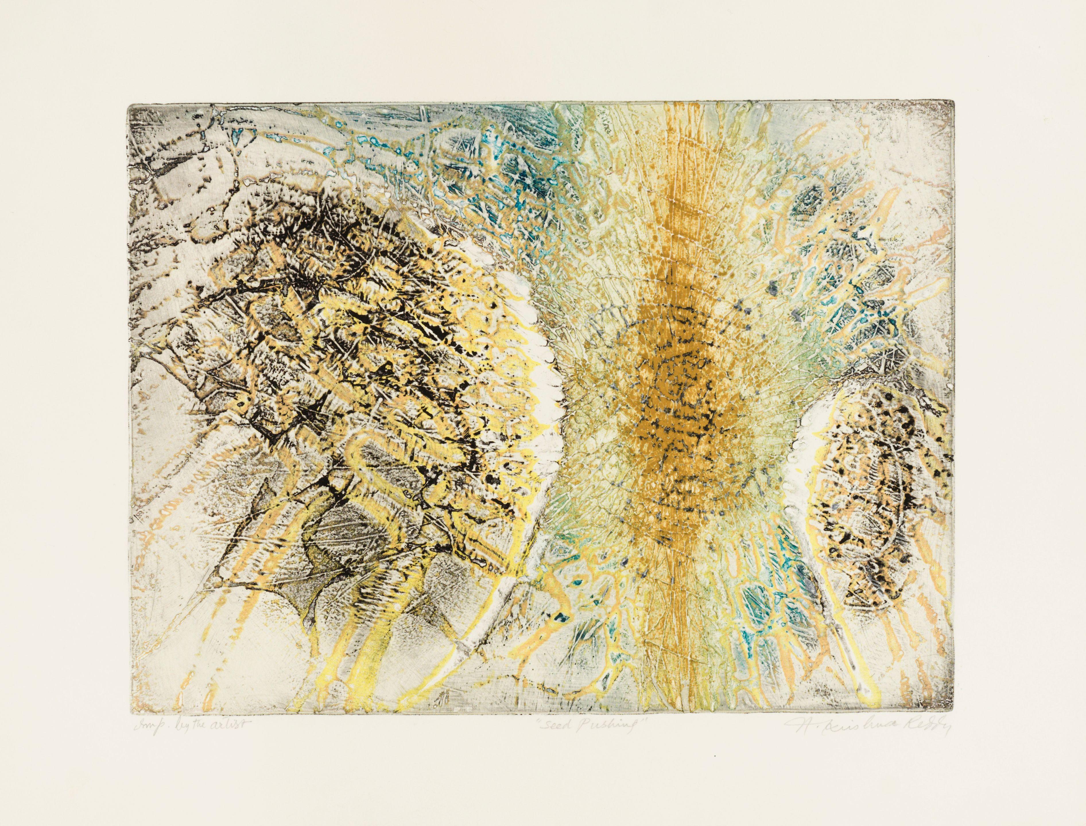 Krishna Reddy - Seed Pushing, 1961