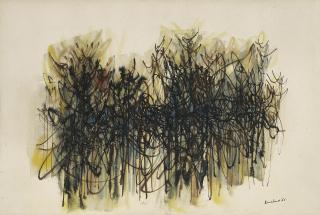 Krishna Reddy - Untitled (Group Of Trees)