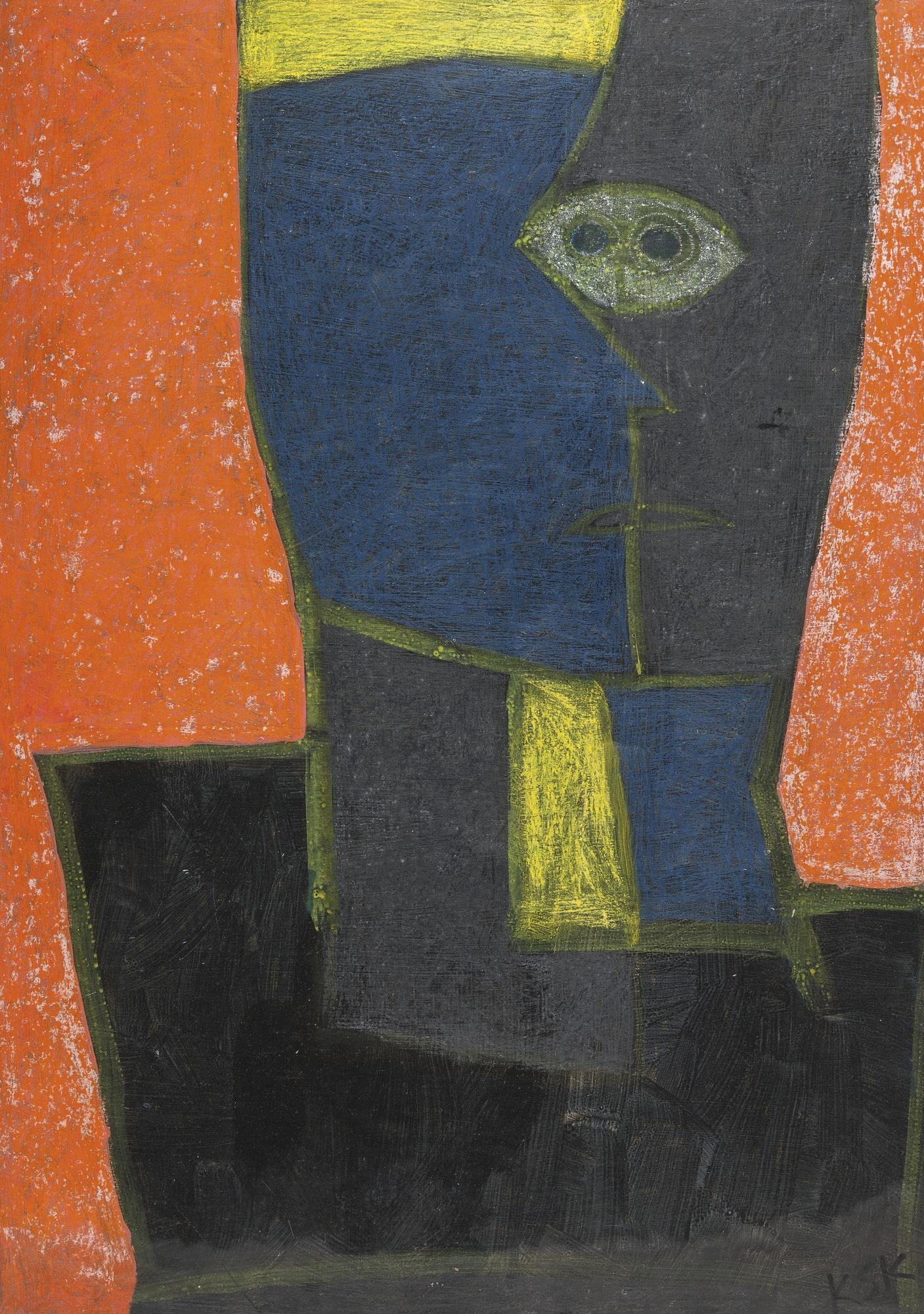 Krishna Shamrao Kulkarni - Untitled (Abstract Man)