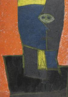 Krishna Shamrao Kulkarni - Untitled (Abstract Man)