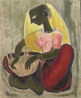 Krishna Shamrao Kulkarni - Untitled (Basket Maker)