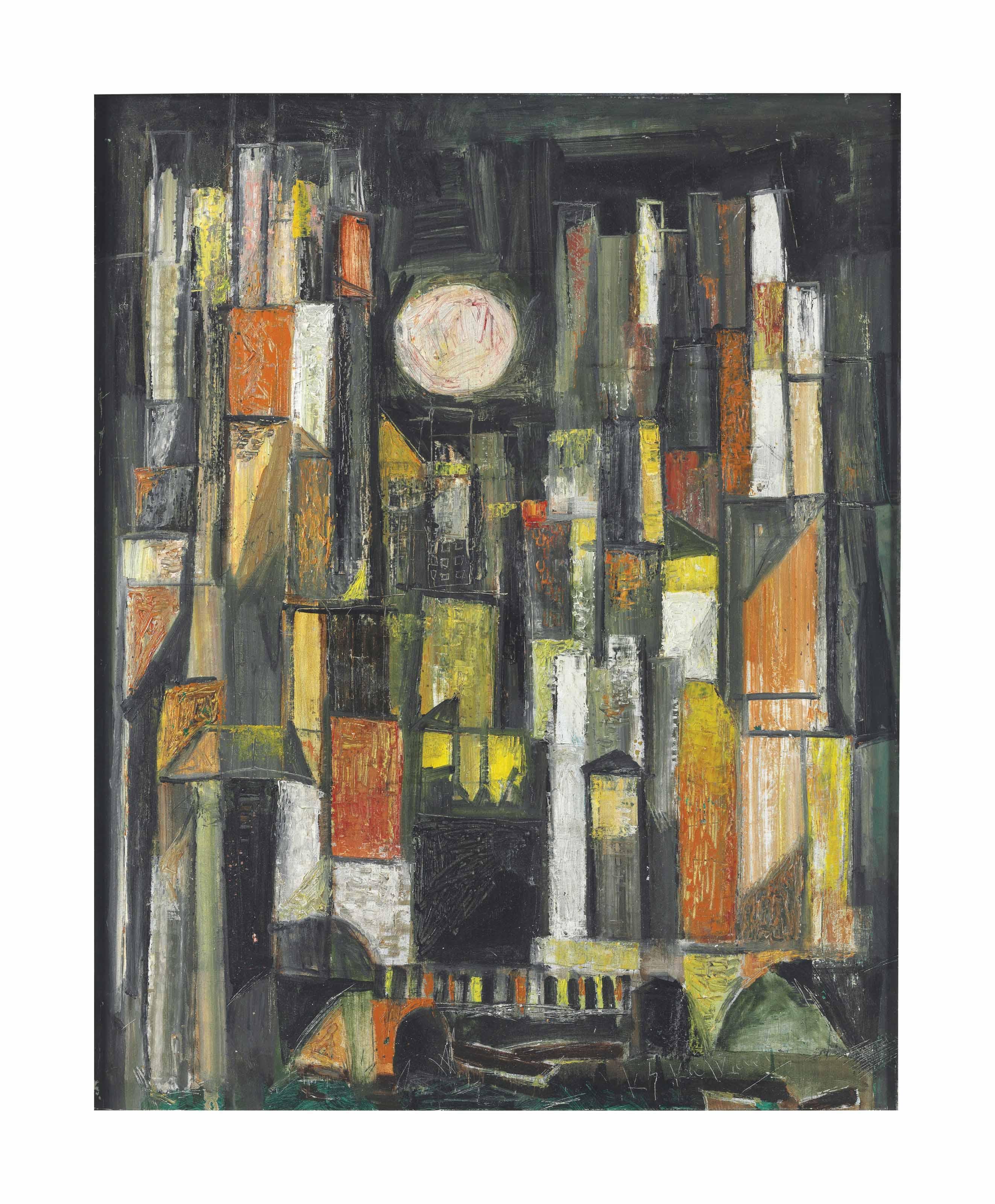 Krishna Shamrao Kulkarni - Untitled (Cityscape)