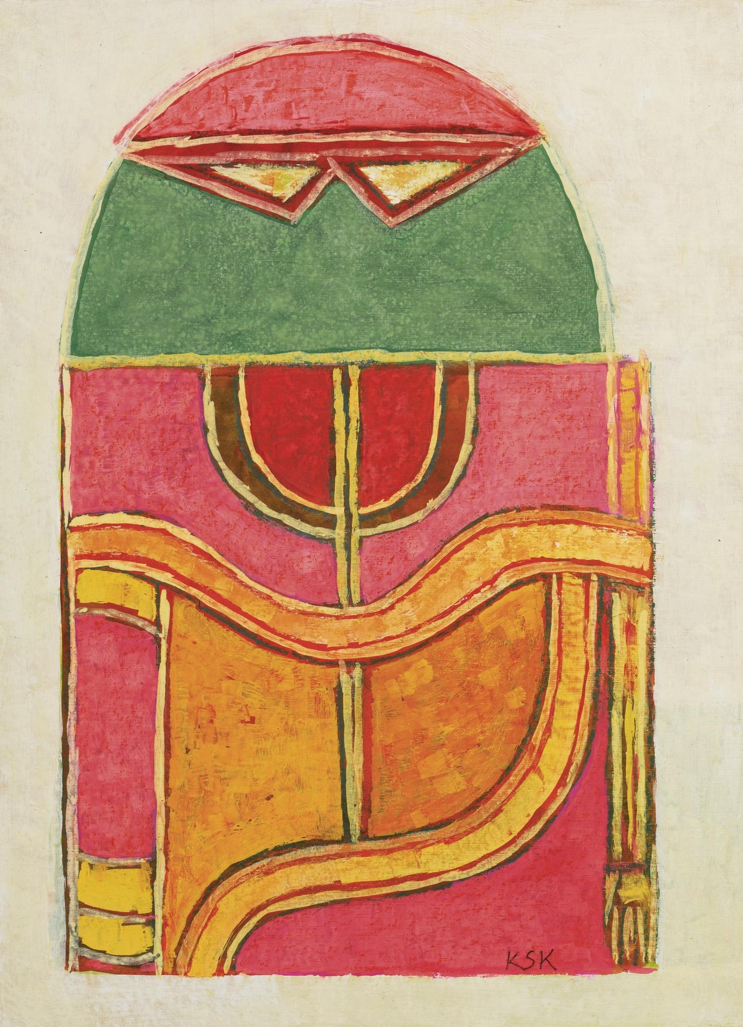 Krishna Shamrao Kulkarni - Untitled (Deity)