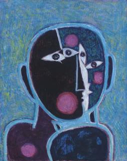 Krishna Shamrao Kulkarni - Untitled (Split Personality)