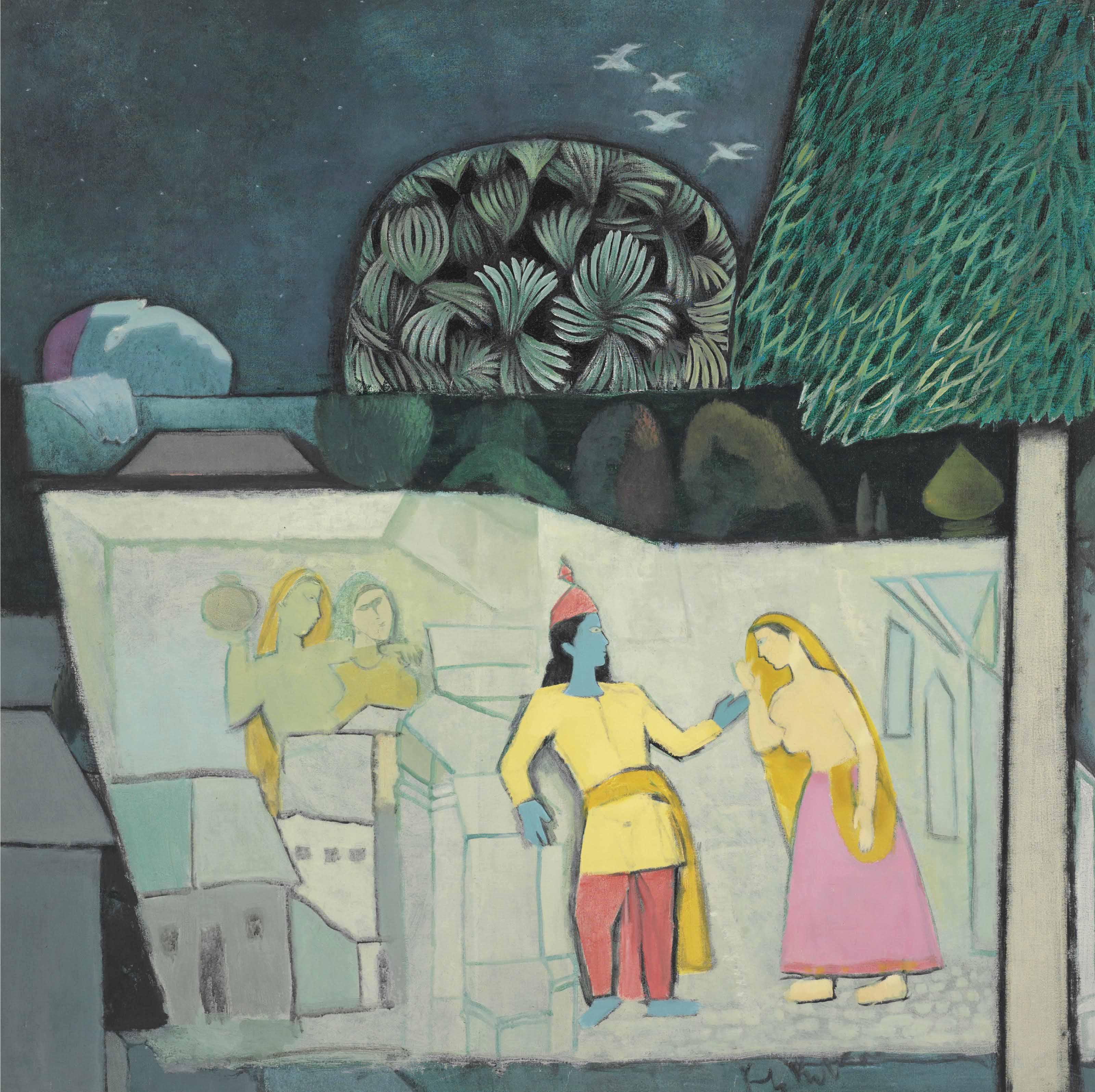 Krishna Shamrao Kulkarni - Untitled (Vrindaban)