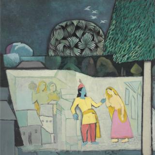 Krishna Shamrao Kulkarni - Untitled (Vrindaban)