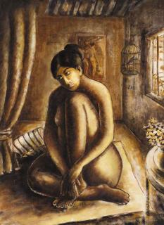Krishnaji Howlaji Ara - Brown Nude