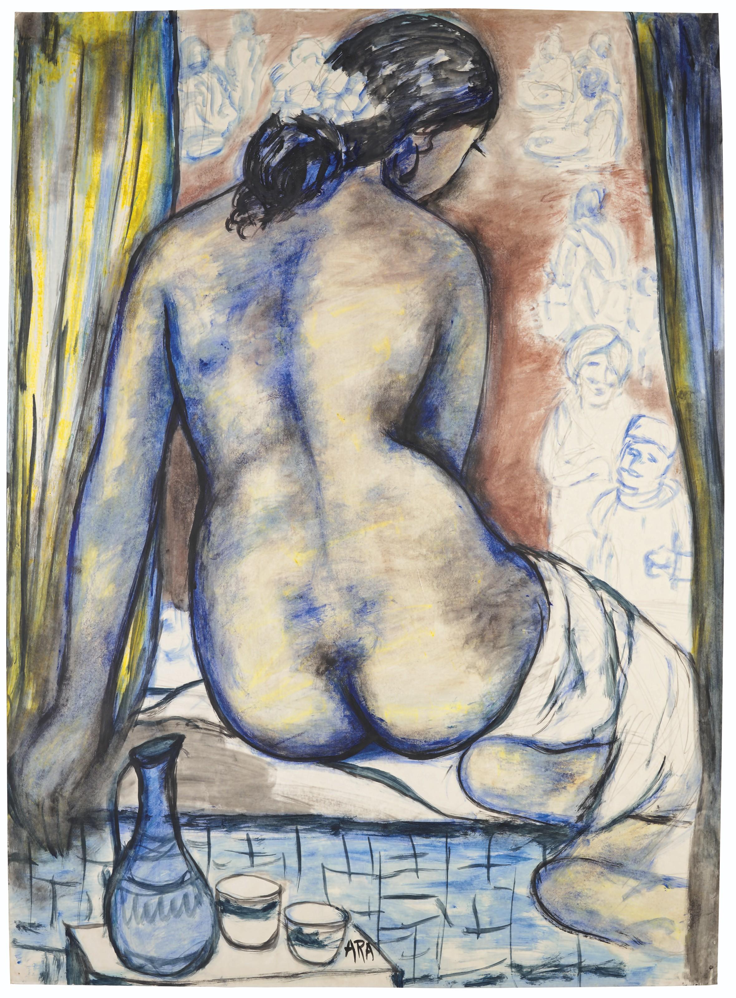 Krishnaji Howlaji Ara - Untitled (Nude)