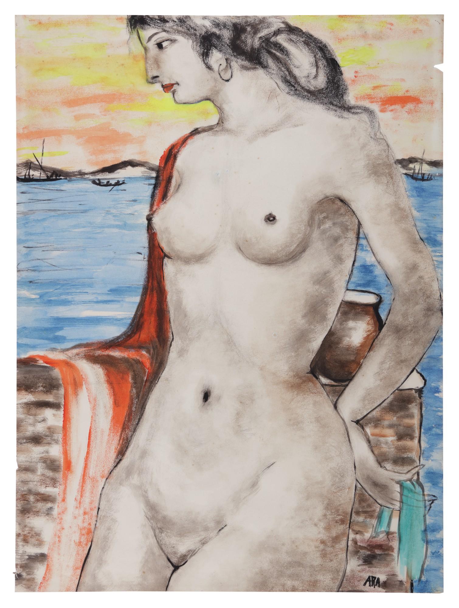 Krishnaji Howlaji Ara - Untitled (Nude)