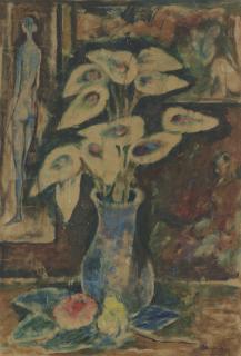 Krishnaji Howlaji Ara - Untitled (Still Life with Nude)