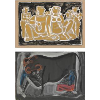 Krishnaji Shamrao Kulkarni - Six Untitled Works