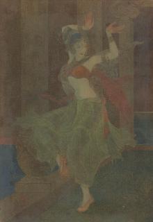 Kshitindranath Mazumdar - Untitled (Urvashi, Dancing Girl)