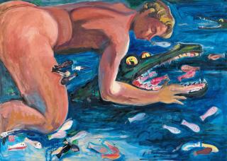 Ku Fu-Sheng - Feeding In The Night (Painted In 1994)