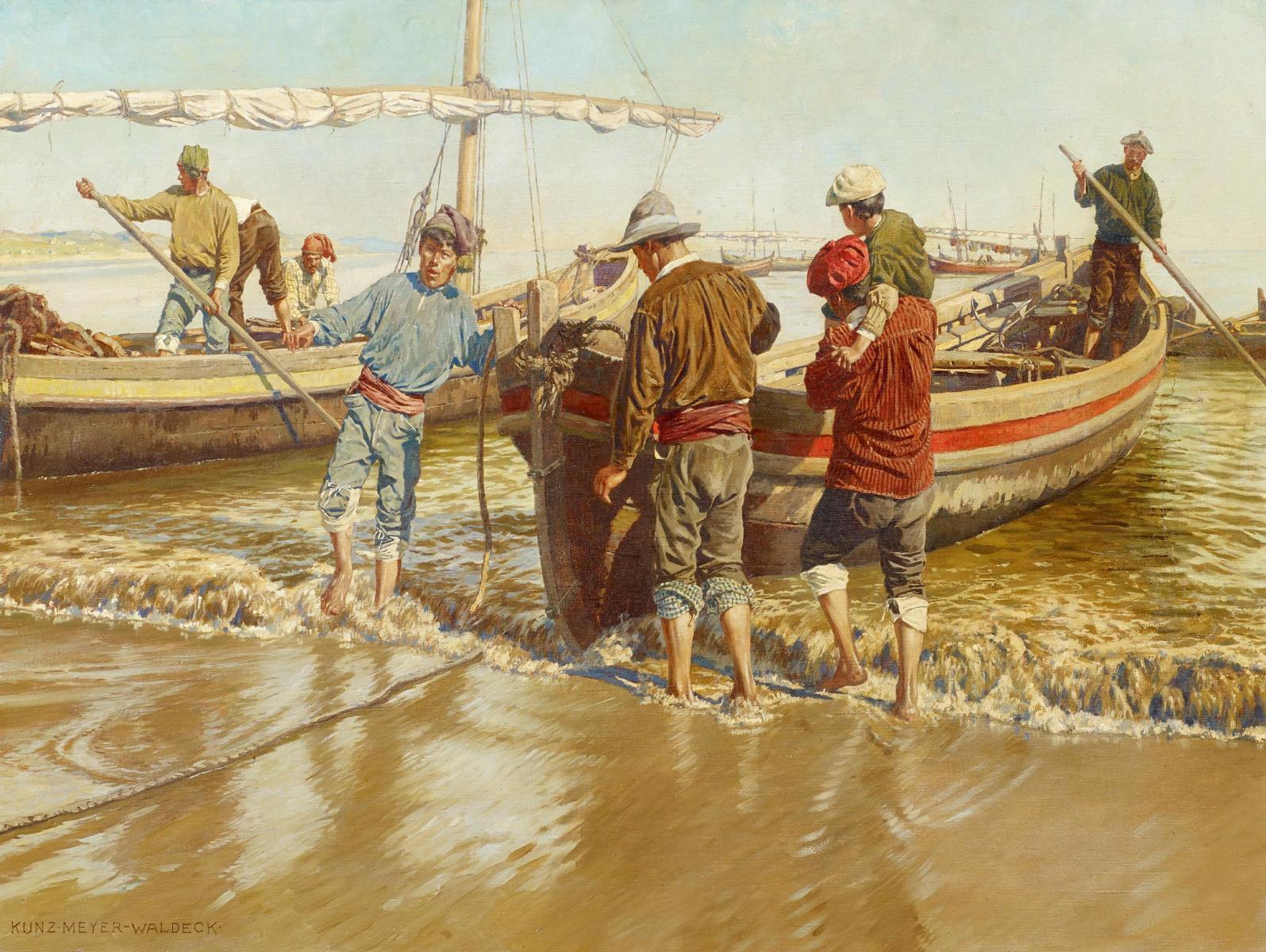 Kunz Meyer-Waldeck - Beim Sardinenfischen.