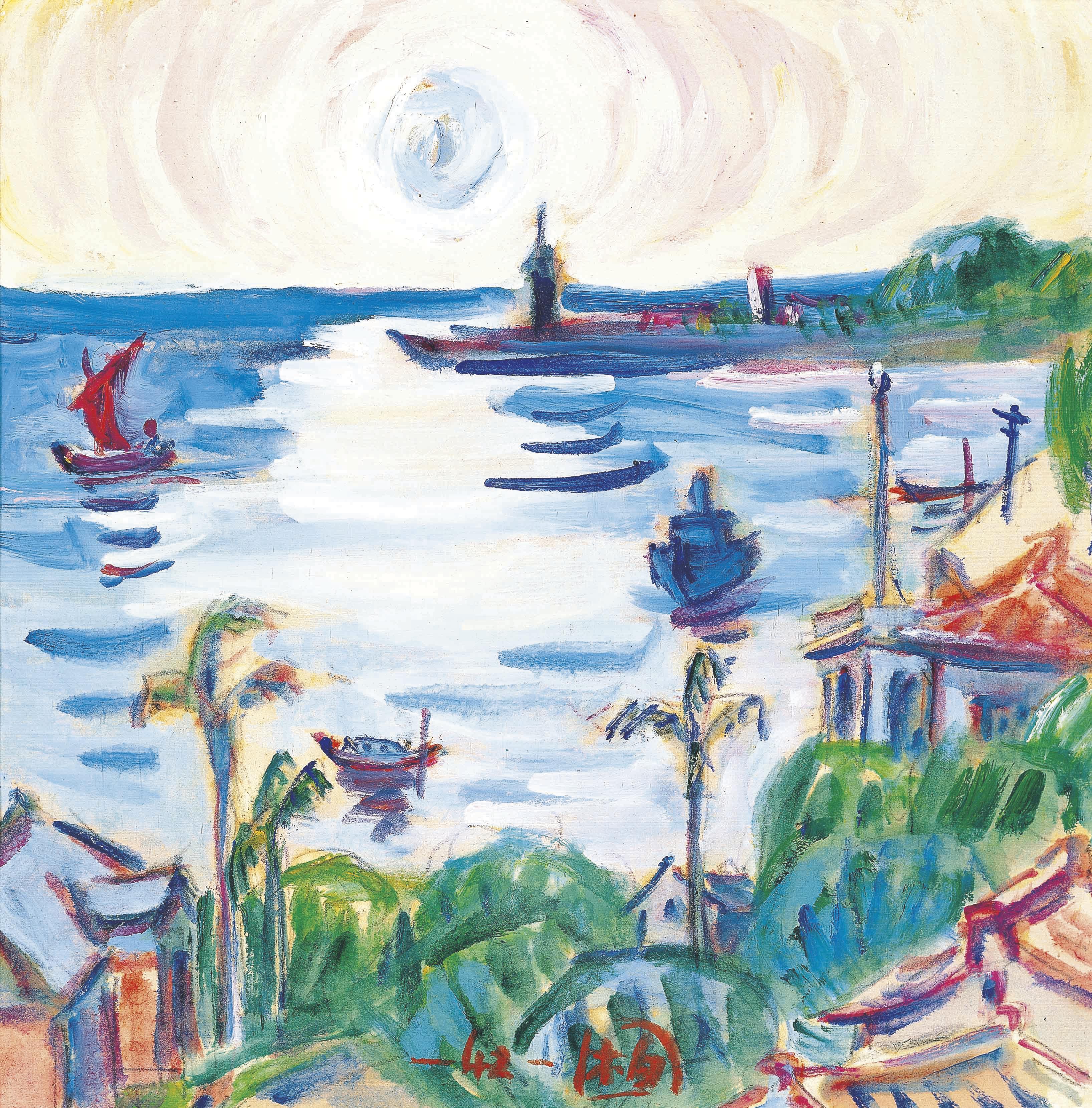 Kuo Po Chuan - Sunset at Danshui