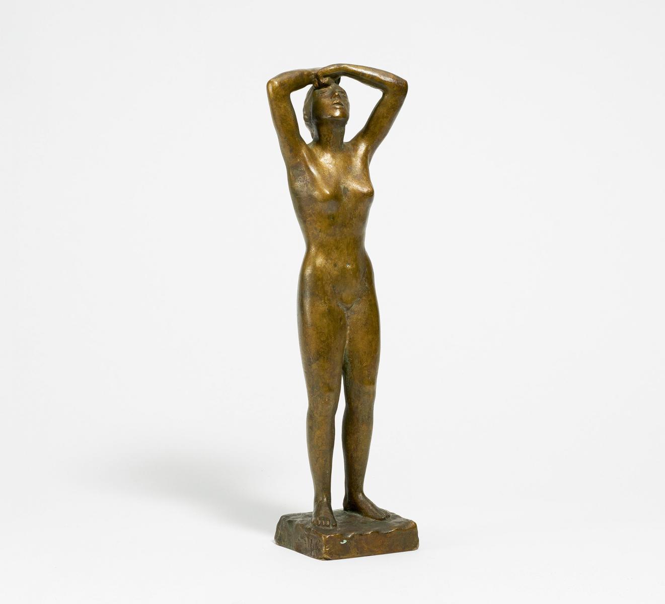 Kurt Edzard - Stehende mit erhobenen Armen.