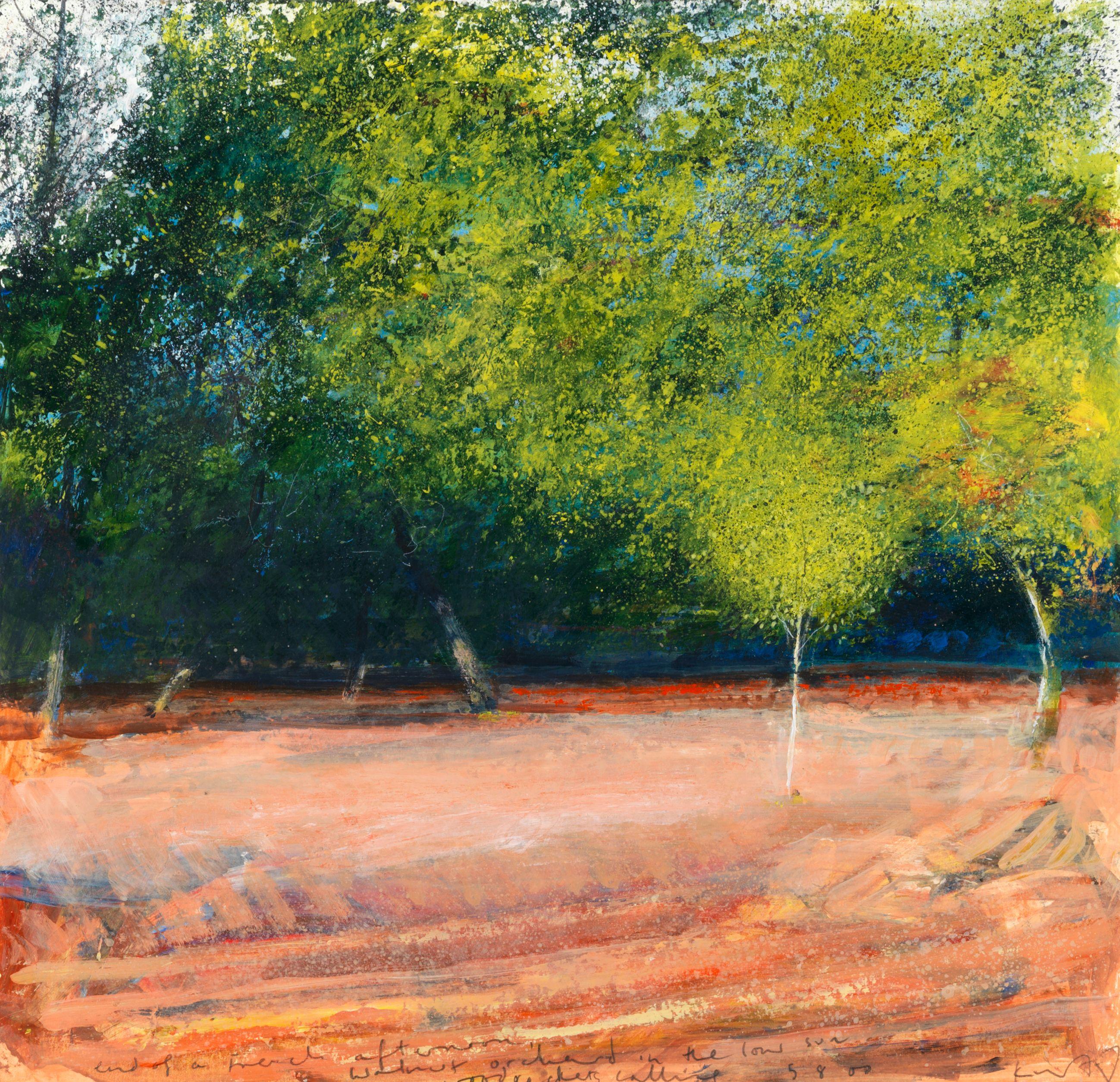Kurt Jackson R.W.A. - End of a French Afternoon, Walnut Orchard