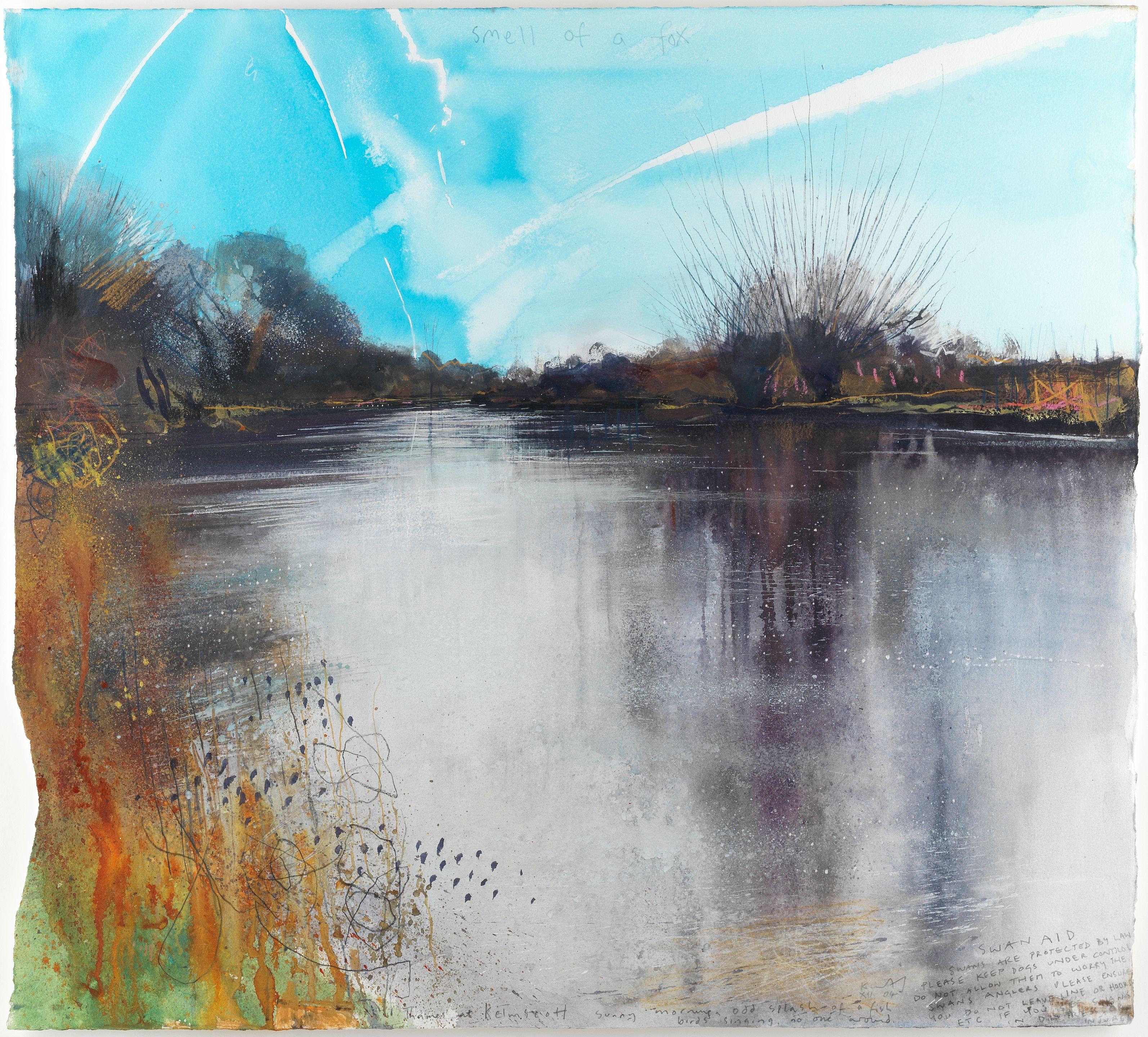 Kurt Jackson - Thames at Kelmscott