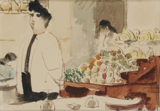 Kurt Jungstedt - Fruktförsäljning i Rom.