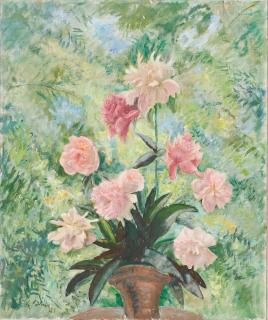Kurt Kühn - Pfingstrosen im Topf.