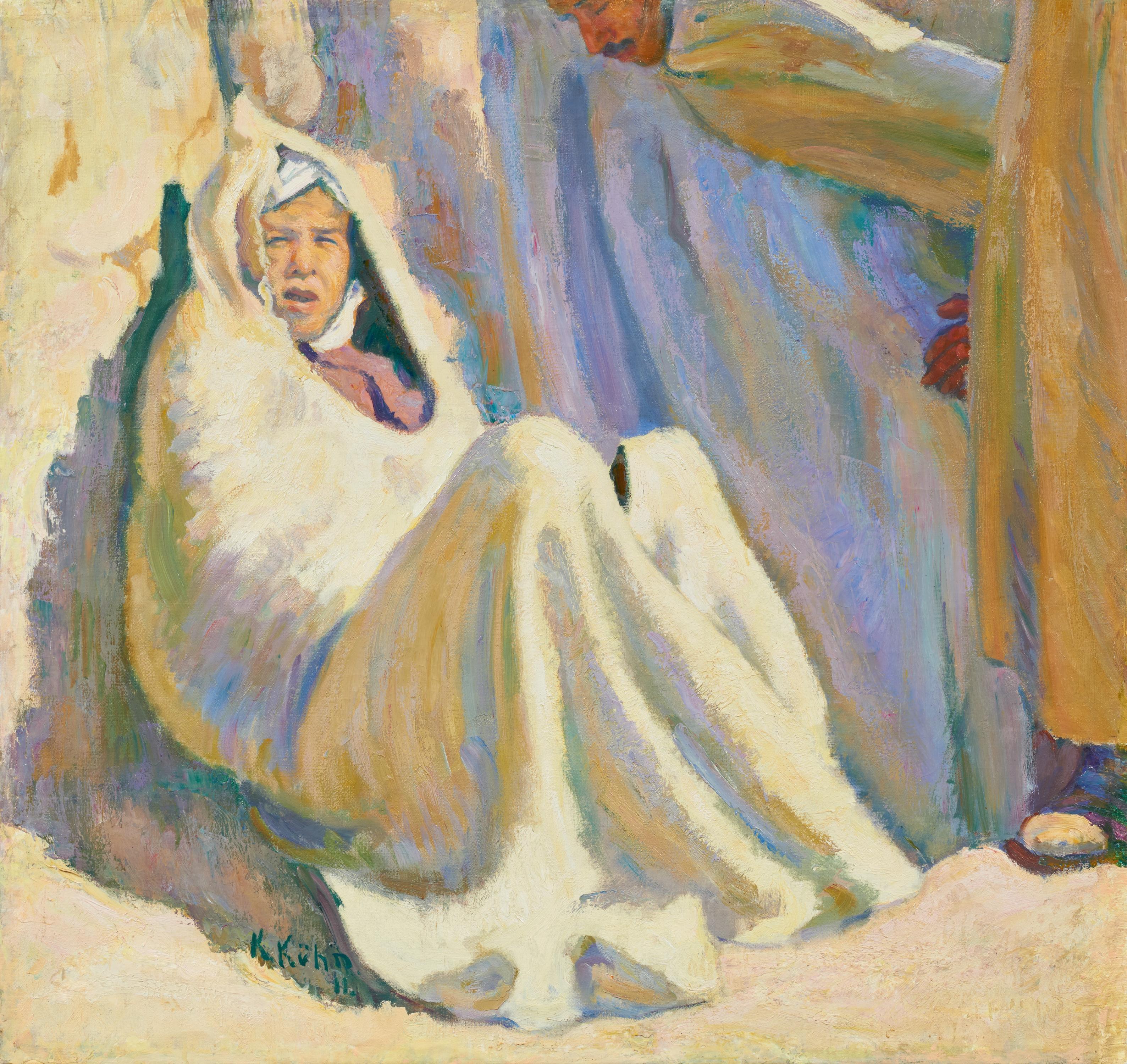 Kurt Kühn - Sitzender Beduine.