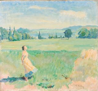 Kurt Kühn - Sommerlicher Spaziergang.