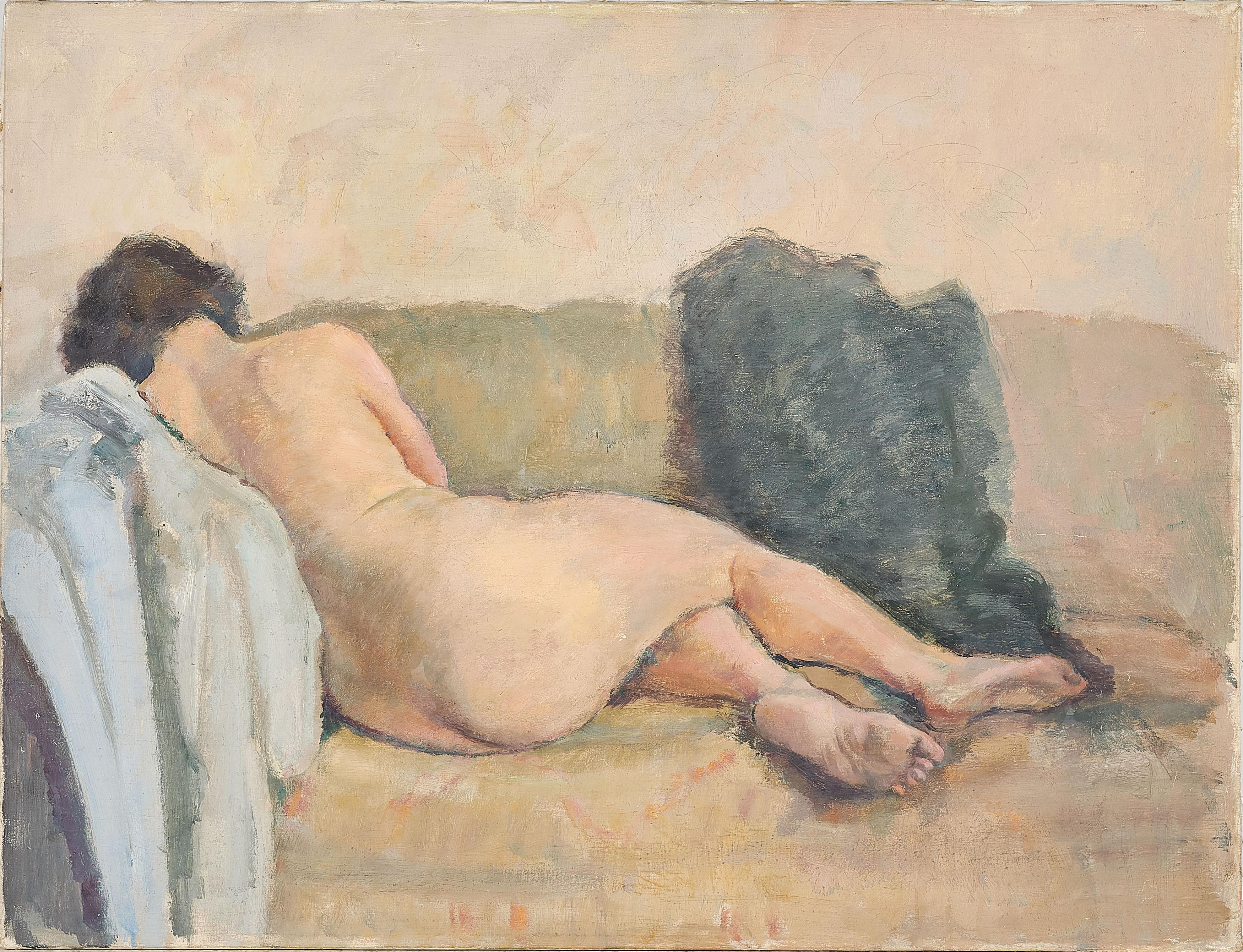 Kurt Kühn - Weiblicher Akt liegend.