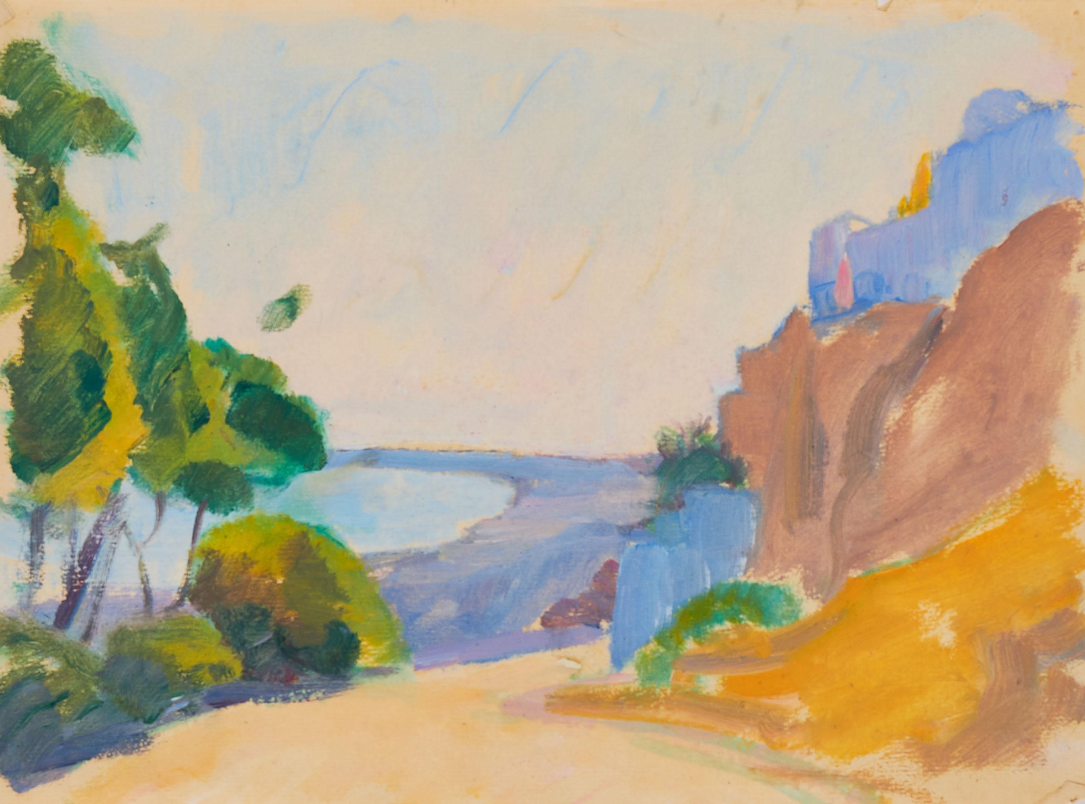 Kurt Kühn - Weiter Ausblick aufs Meer. Studie.