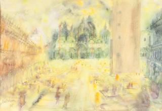 Kurt Moldovan - Markusplatz in Venedig.