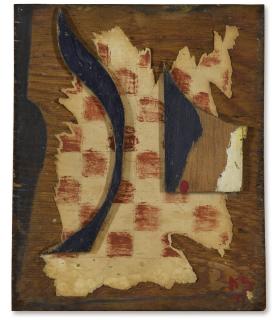 Kurt Schwitters - Ohne Titel (Das Schachbild) (Untitled (The Chess Picture))