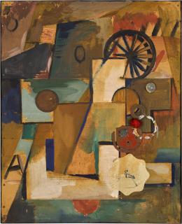 Kurt Schwitters - Ohne Titel (Dein Treufrischer) (Untitled (Yours Treufrischer))