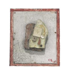 Kurt Schwitters - Ohne Titel (Glas auf Stein)