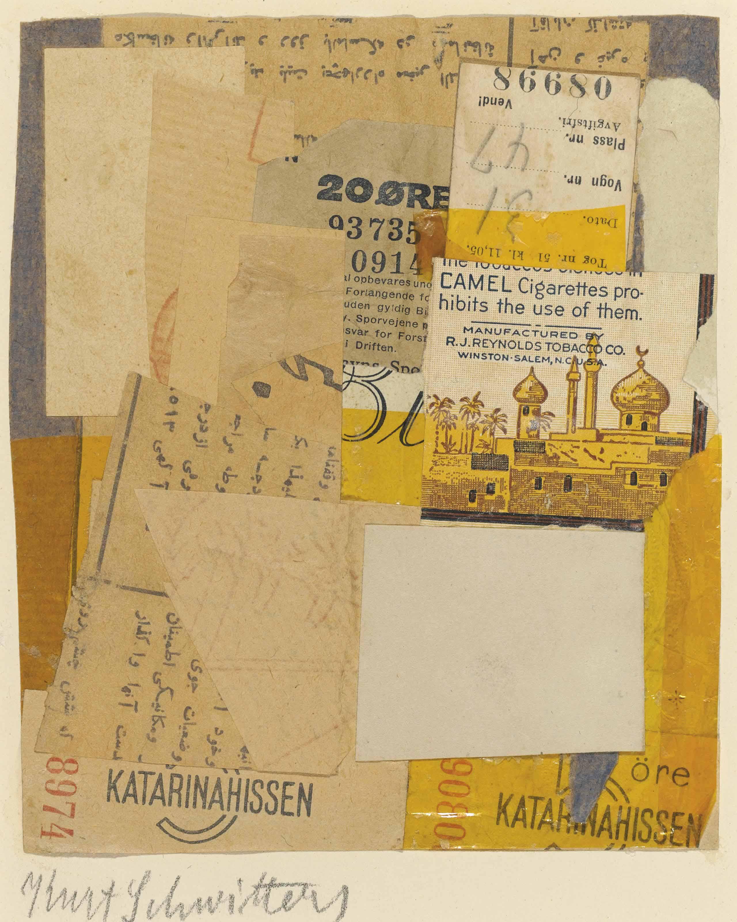 Kurt Schwitters - Ohne Titel (Katarinahissen, klein)