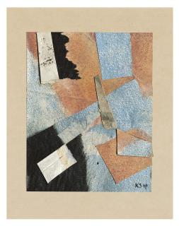 Kurt Schwitters - Ohne Titel (Mit schwarzen Flecken)