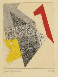 Kurt Schwitters - Ohne Titel (Rot, Schwarz, Gelb)