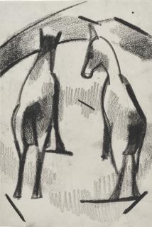 Kurt Schwitters - Ohne Titel (Zwei Pferden)