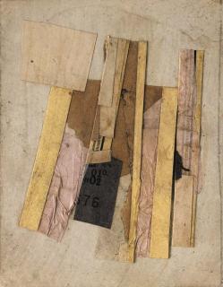 Kurt Schwitters - Pink, Yellow And Blue, 1946